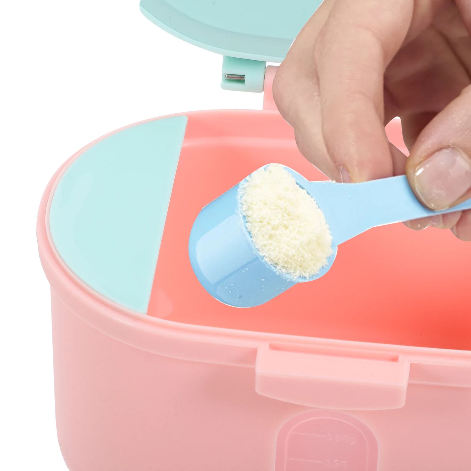 

Pink Portable Baby Formula Storage Box Small Size Travel Milk Powder Container Reusable Longtime Infant Food Holder