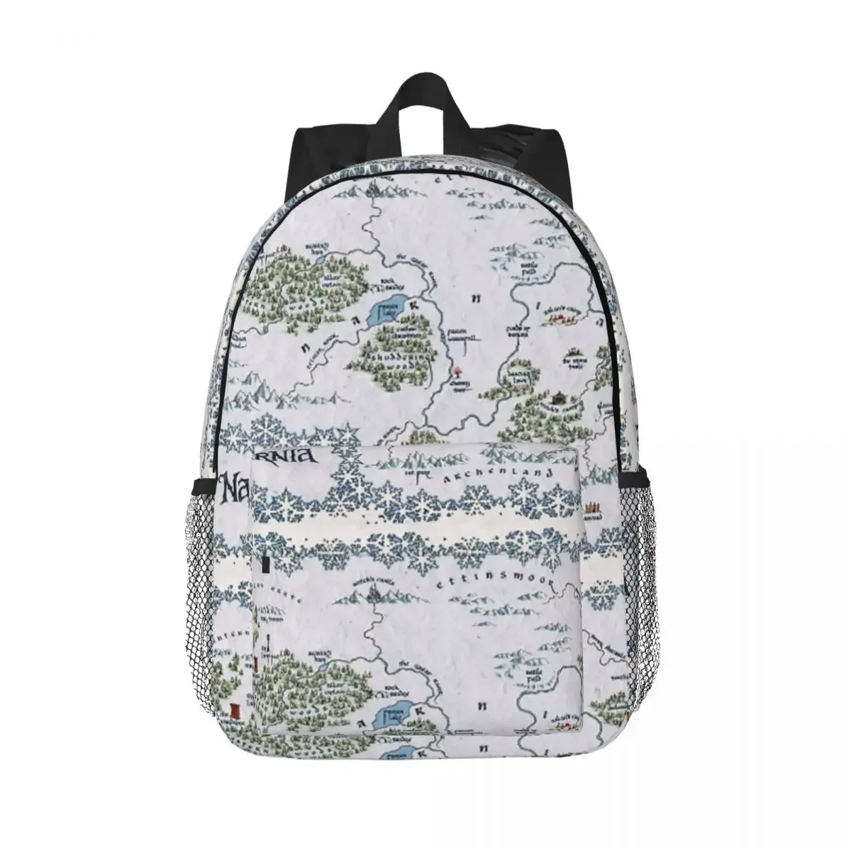 Narnia Map - Chronicles Of Narnia Backpacks Bookbag Cartoon Students School Bags Laptop Rucksack Shoulder Bag Large Capacity