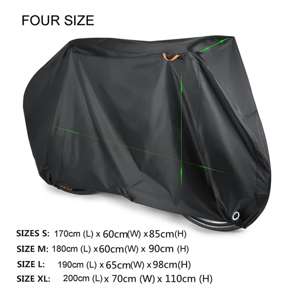 

190 T Dust-proof Car Cover Waterproof Bike Covers Rain Scooter Protector Bicycle