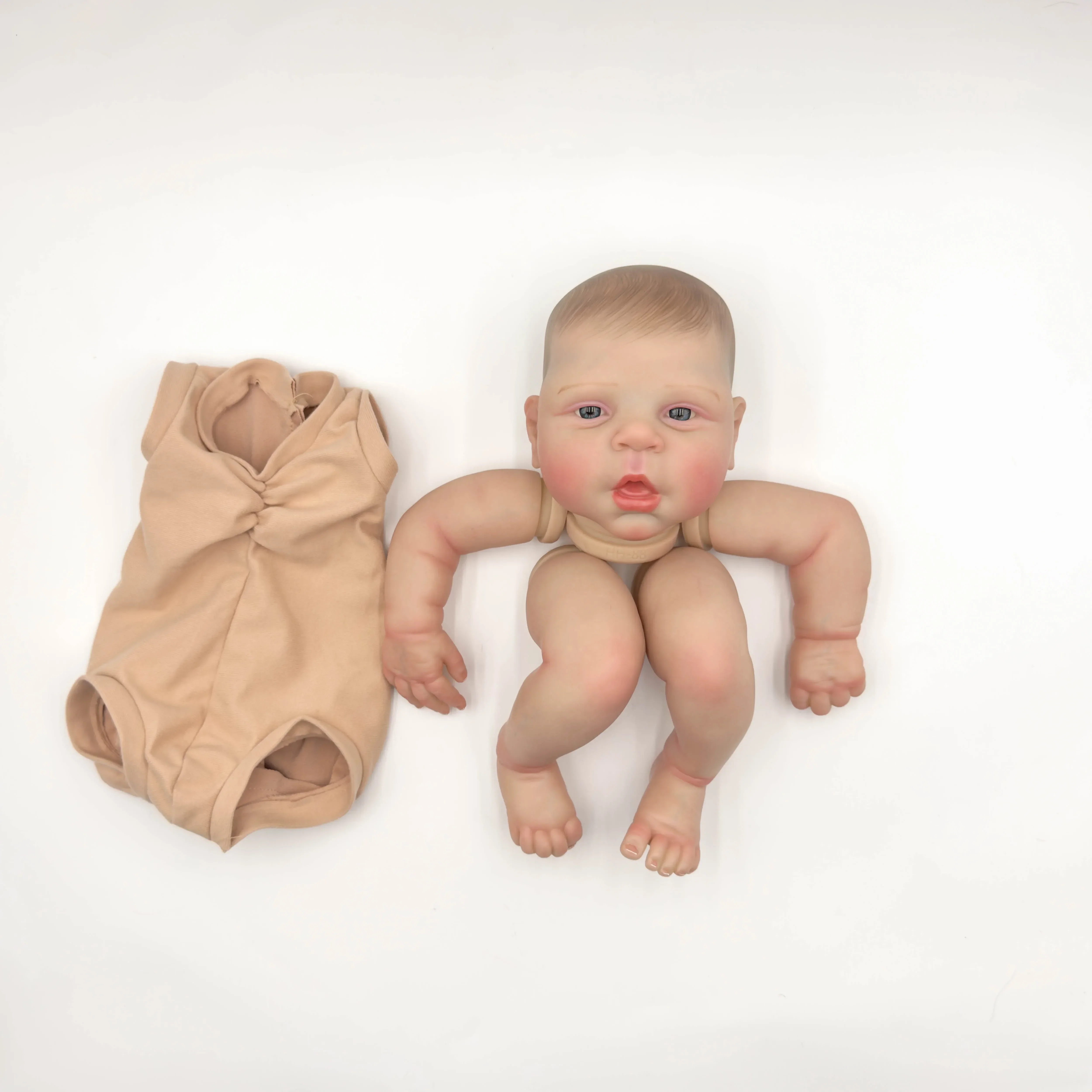 NPK-piezas de bricolaje sin terminar de 19 pulgadas, Bebe realista muy realista, Kits Estella ya pintados con muchos detalles, muñeca artística de venas