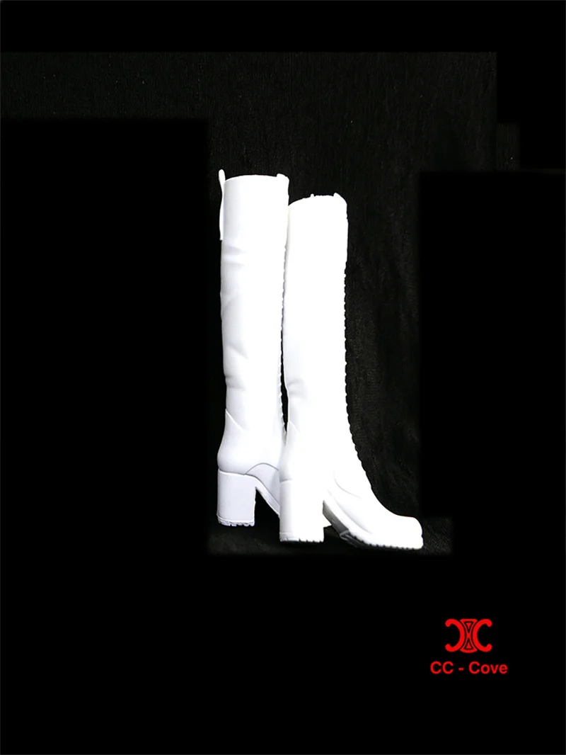 Botas cortas a media pantorrilla para mujer, zapatos huecos de plástico, modelo de ropa apto para figura de acción de soldado femenino de 12 pulgadas, cuerpo de muñeca, juguete, 1/6
