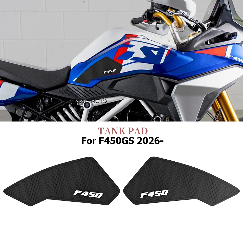 Für BMW F450GS F450 GS 2026 2027 Motorradzubehör Tankpad Anti-Rutsch-Seitentank-Aufkleber Tank-Traktionspad