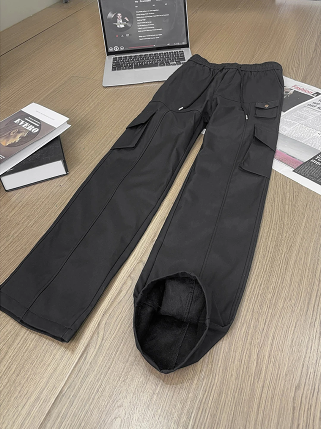 

Мужские зимние рабочие брюки с флисовой подкладкой, многокарманные, водонепроницаемые, мягкие, для походов и альпинизма