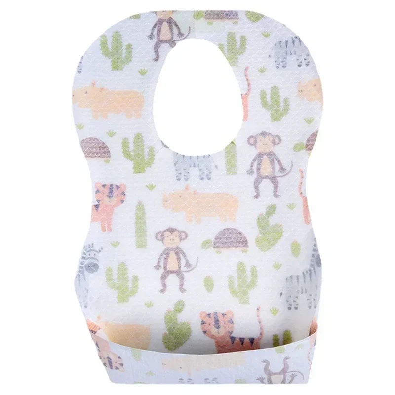 10-20pcs Baby Disposable Bib Children\'s Saliva Towel Baby Eating Bib Waterproof Wash Free Waterproof Portable Rice Bag