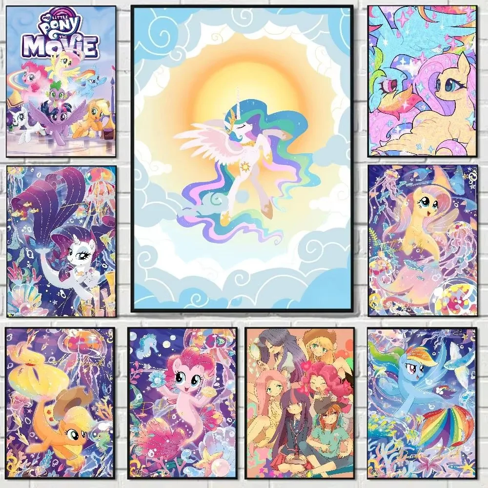 Anime My Little Pony 500/1000/1200/2000 PCS Jigsaw Puzzles Challenging Family Activity Games for Gameroom Bedroom Unique Gifts