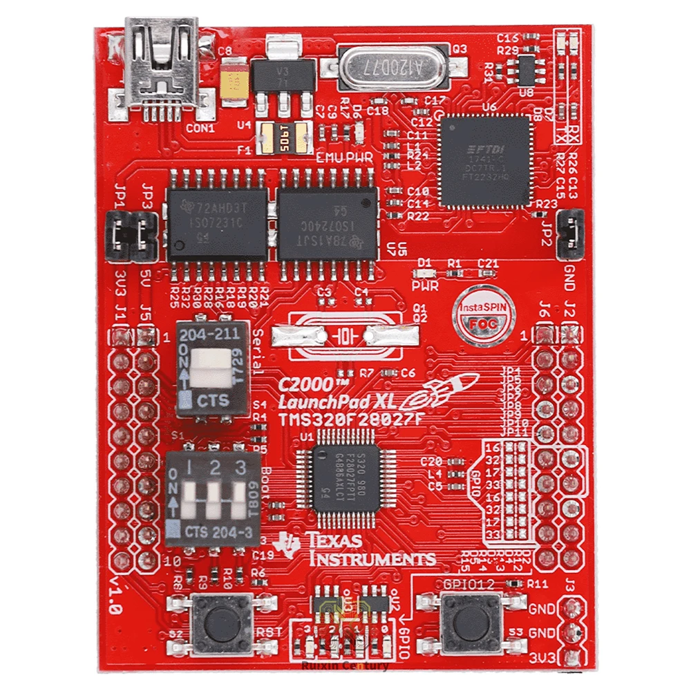 Плата разработки FOR TI LAUNCHXL-F28027F C2000 Piccolo TMS320F28027F LaunchPad XDS100v2 JTAG с 8 ШИМ-контроллерами и 12-битным АЦП BoosterPack