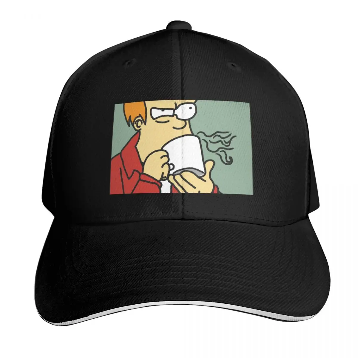 

Fry Coffee Freehand Digital Baseball Cap Golf Hat Trucker Hat derby hat custom caps Men's Baseball Women's