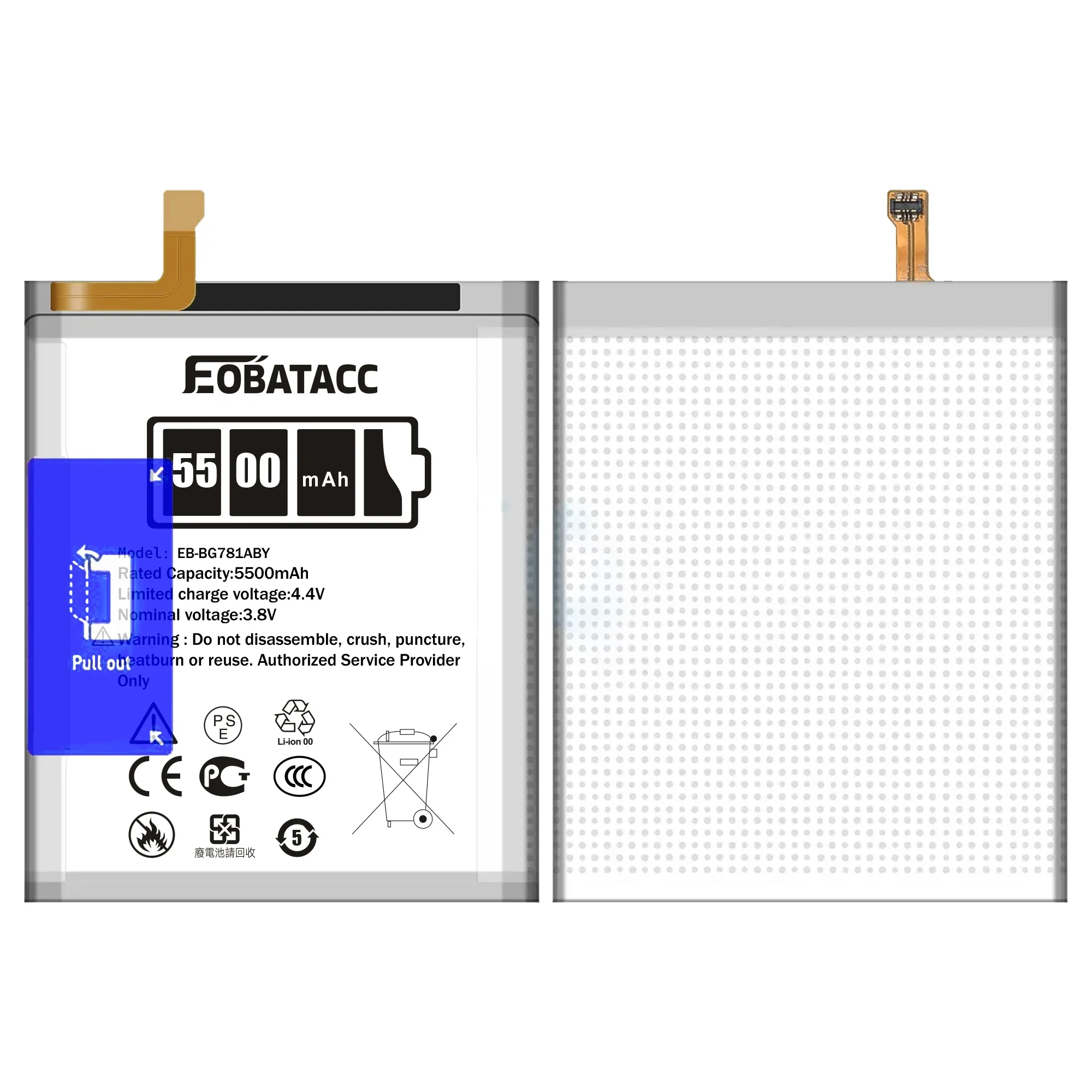 EOATABACC Brand New EB-BG781ABY 5500mAh Replacement Battery For Samsung Galaxy S20 FE 5G SM-G781 A52 SM-A526/DS Batteries Tools