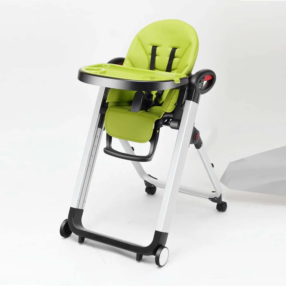 IVOLIA EN14988 Multi functional traditional metal plastic PU leather kid children baby dining feeding eating high chair