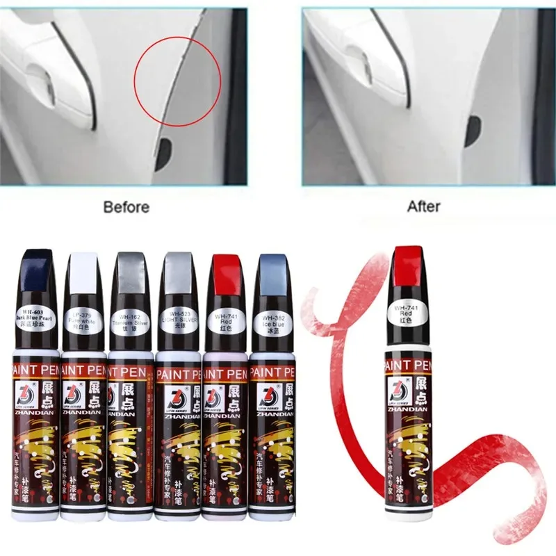 Universal Car Scratch Repair Touch-Up Pen silver/red/black/White Automotive Paint Liquid Repair Pen Artifact Car Maintenance