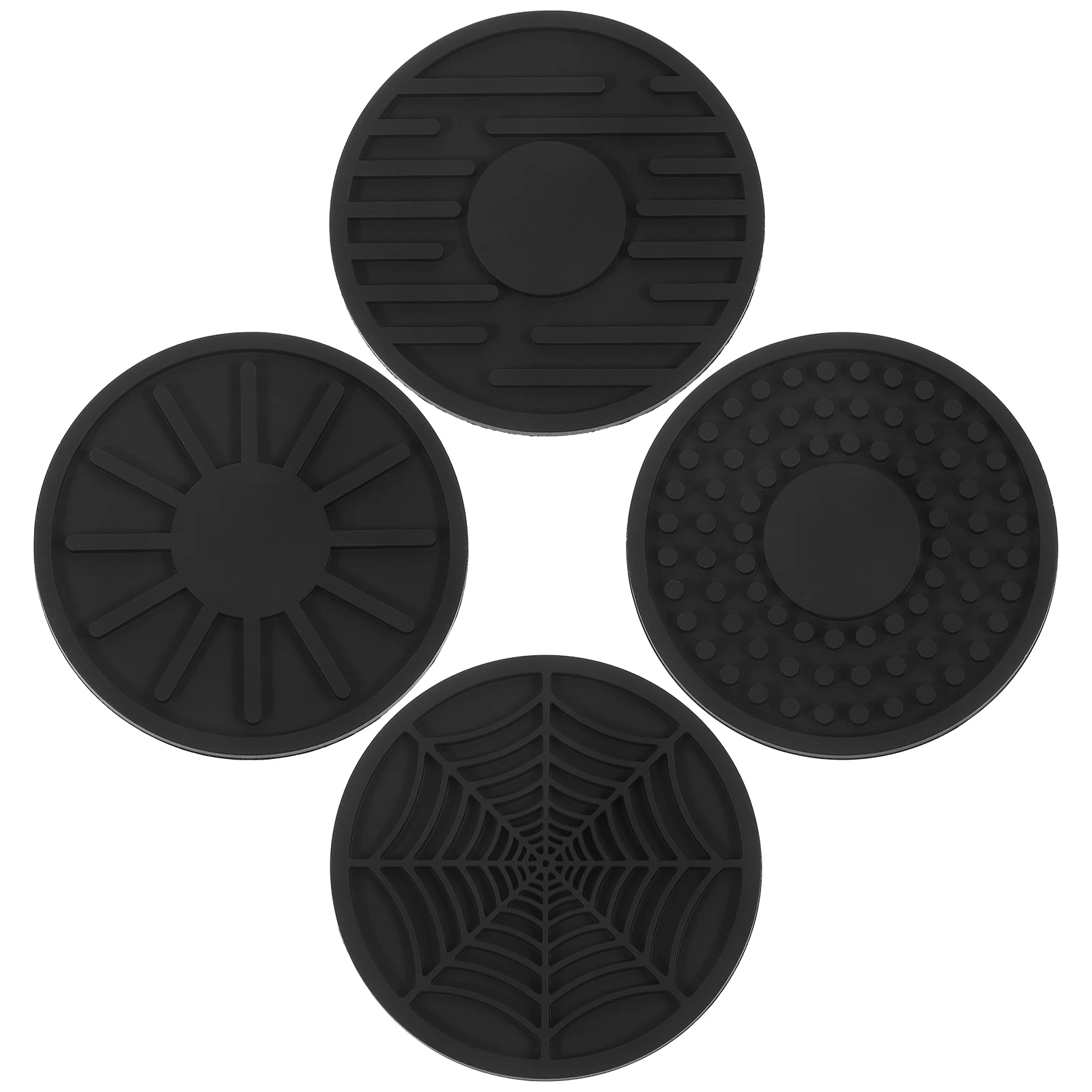 

4 Pcs Car Coaster Cup Pad Holder Water Mat Placemat Coasters for Mats Cars Silicone