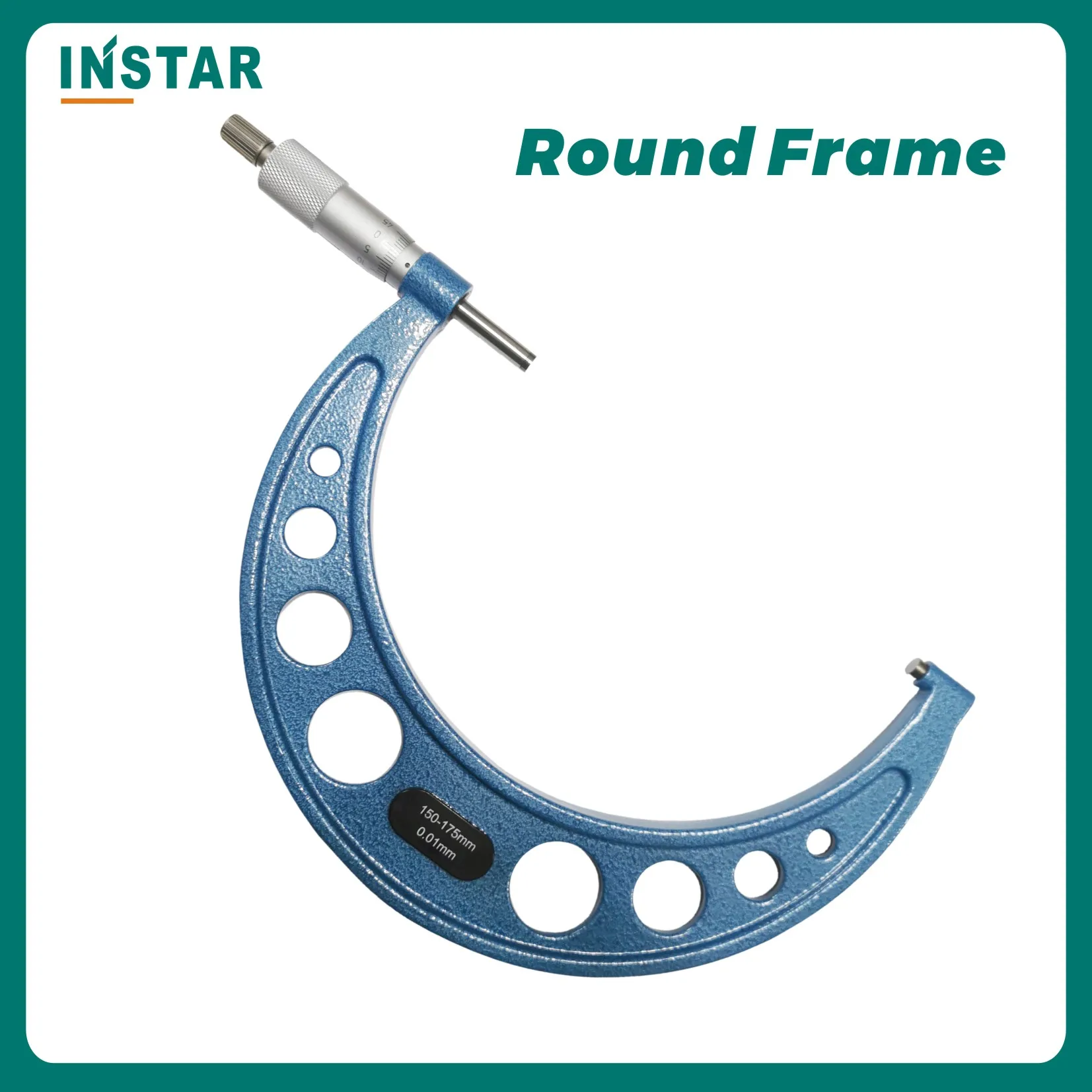 INSTAR Outside Micrometer 150-175mm x 0.01mm Industrial Quality DIN Grade Spherometer