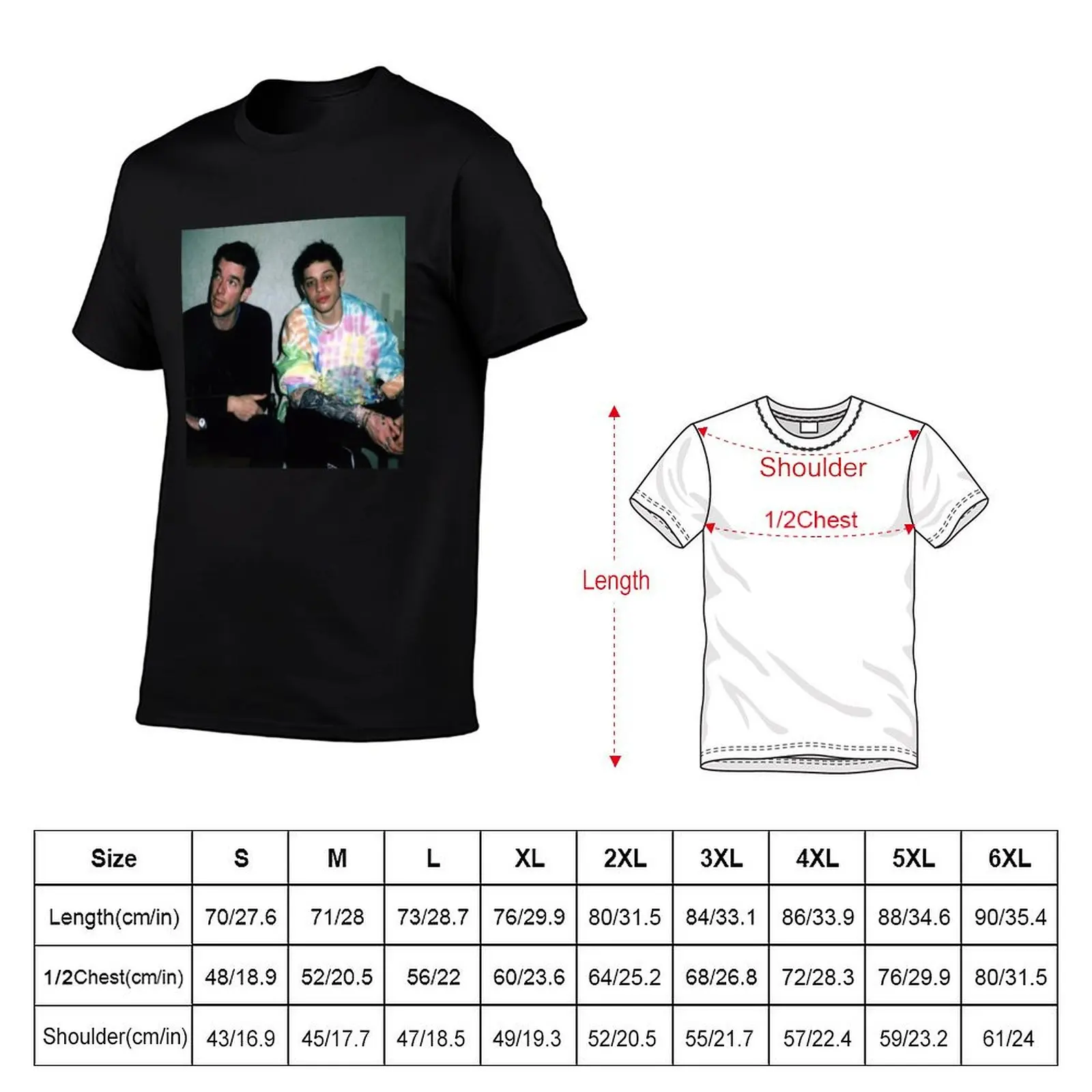 Pete Davidson and John Mulaney T-Shirt customs anime tshirt customizeds t shirt men