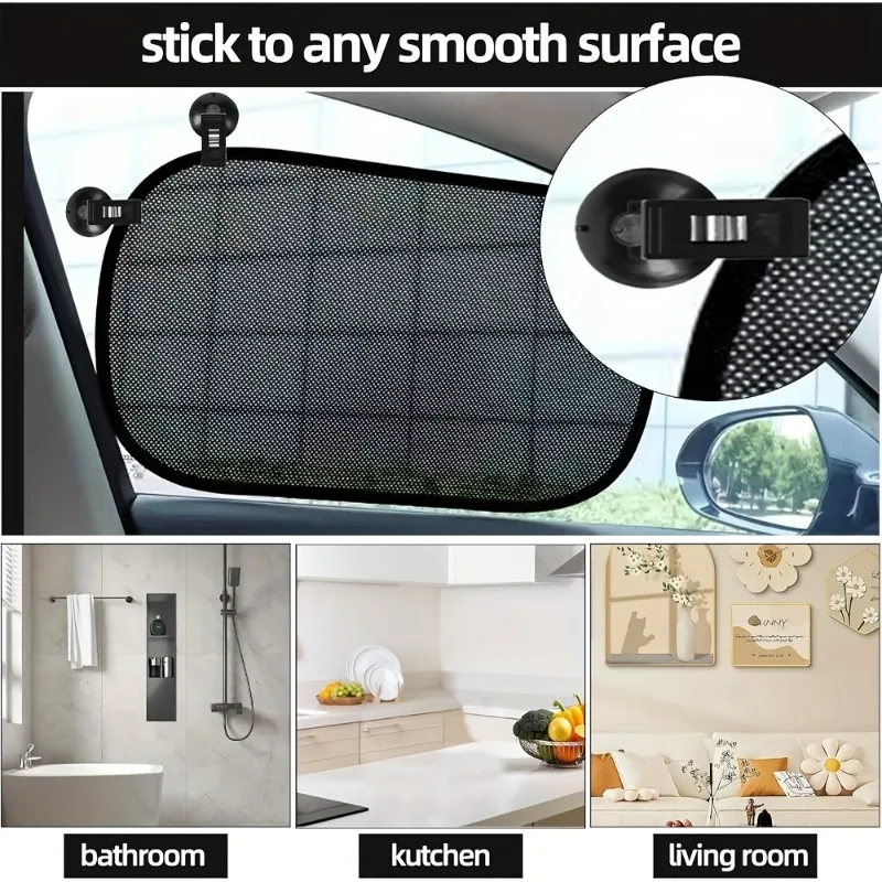 2/4Pcs Multi-Function Car Windows Suction Cup Clips Removable Holder for Sun Visor Curtain Towel Ticket Car Glasses Storage Clip view 4
