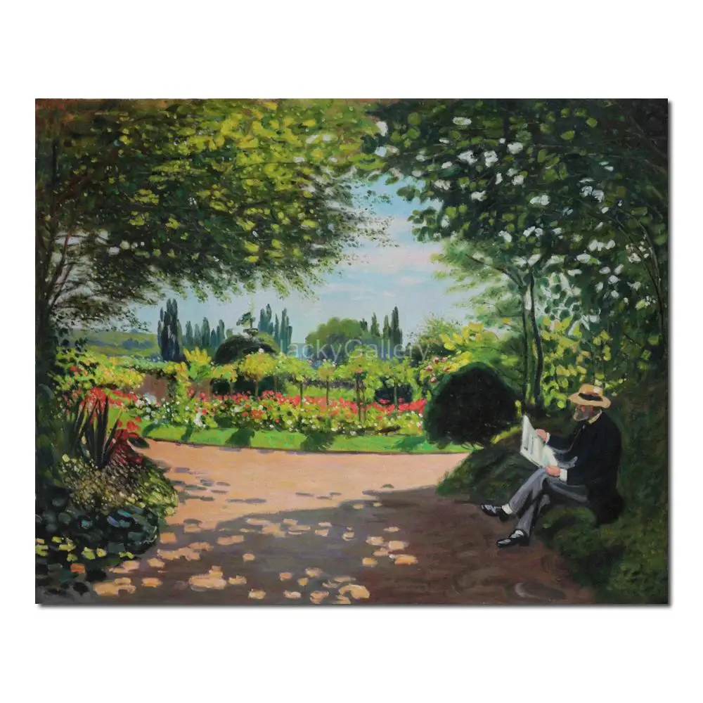 

Клод Моне Адольфе читает саду картина маслом морской пейзаж холст картина ручной работы для ярких помещений Декор