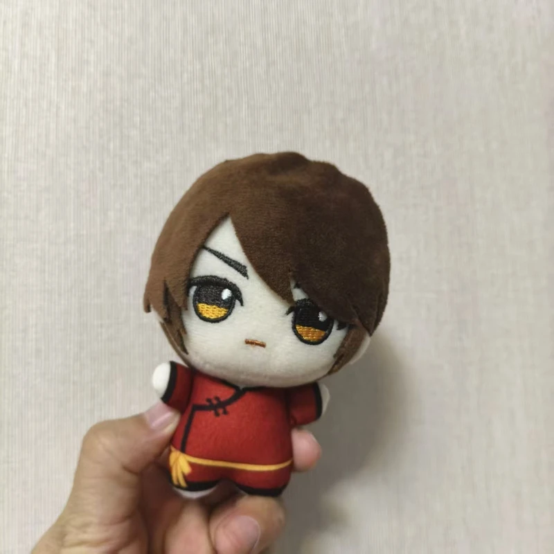 10cm Hetalia Wong Ka Lung Plush Doll Keychain Anime Character Stuffed Figure Backpack Pendant Cute Q Version Birthday Gift