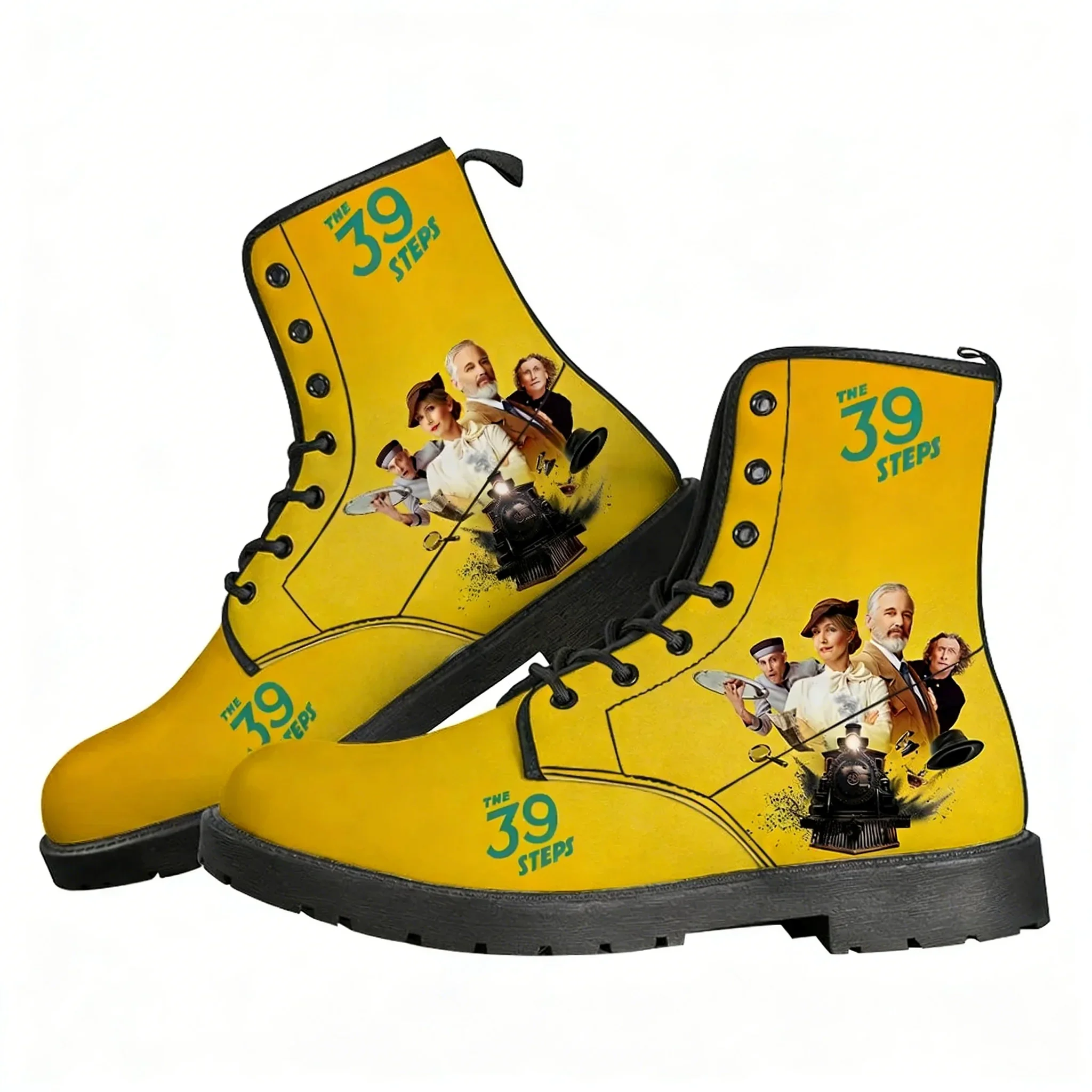 The 39 Steps Boot Mens Womens Teenager Casual Boot Outdoor High Quality Casual Lightweight Fashion Pattern Custom Made Shoes