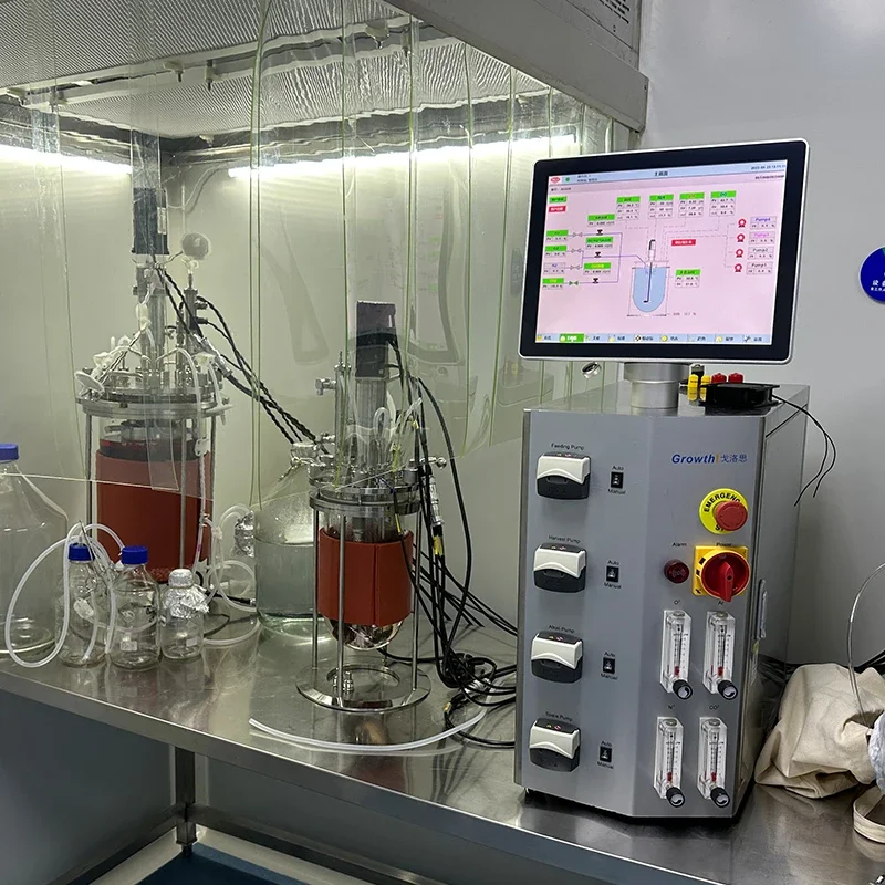 Lab Glass Bio Reactor for Fermentation Purposes in Laboratories