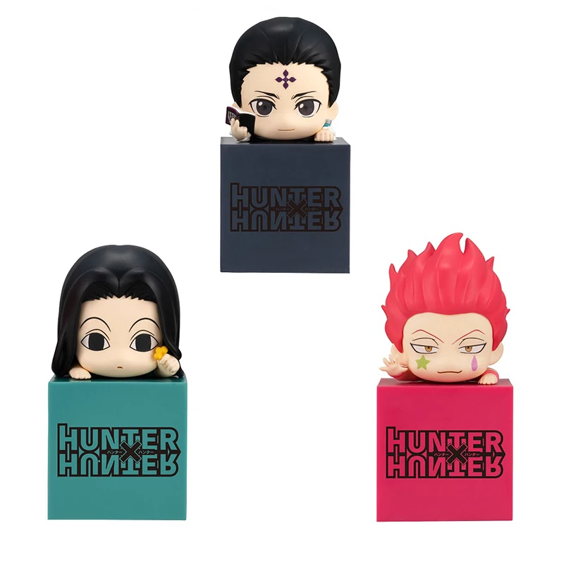 Anime peripheral figure HUNTER×HUNTER Hisoka Chrollo Lucilfer Illumi Zoldyck crouched down to see cute little hand do