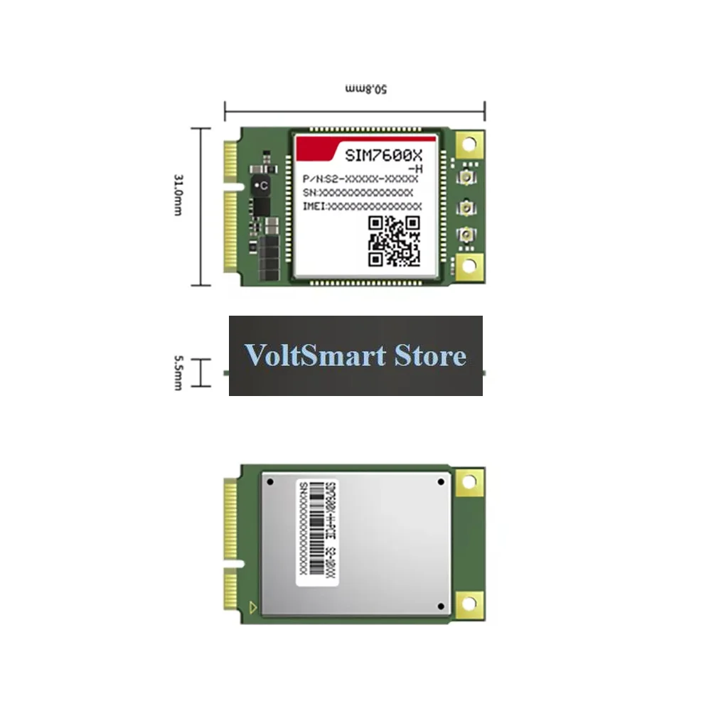 VoltSLTE Cat4 Mini Pcie 4G Module SIM7600E-H1C SIM7600A-H SIM7600E-H SIM7600SA-H SIM7600G-H SIM7600JC-H SIM7600NA-H SIM7600V-H