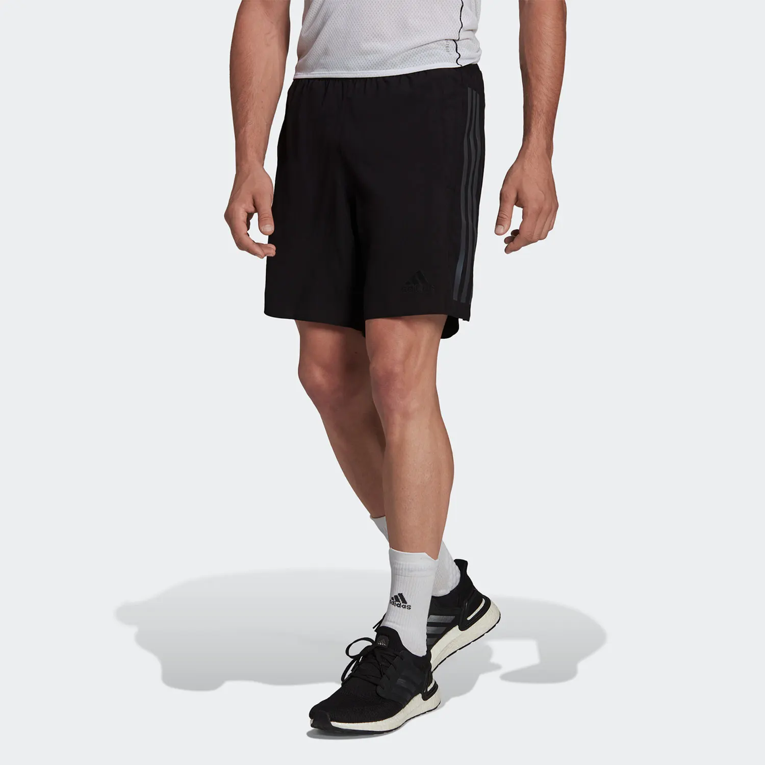 Adidas genuíno RUN ICON SHO Shorts esportivos masculinos respiráveis HE2468