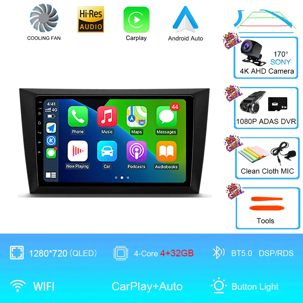 Android 16 autoradio voor Volkswagen VW Golf 6 MK6 GTI 2008-2016 draadloze Carplay autoradio multimediasysteem 4G DSP 2 Din