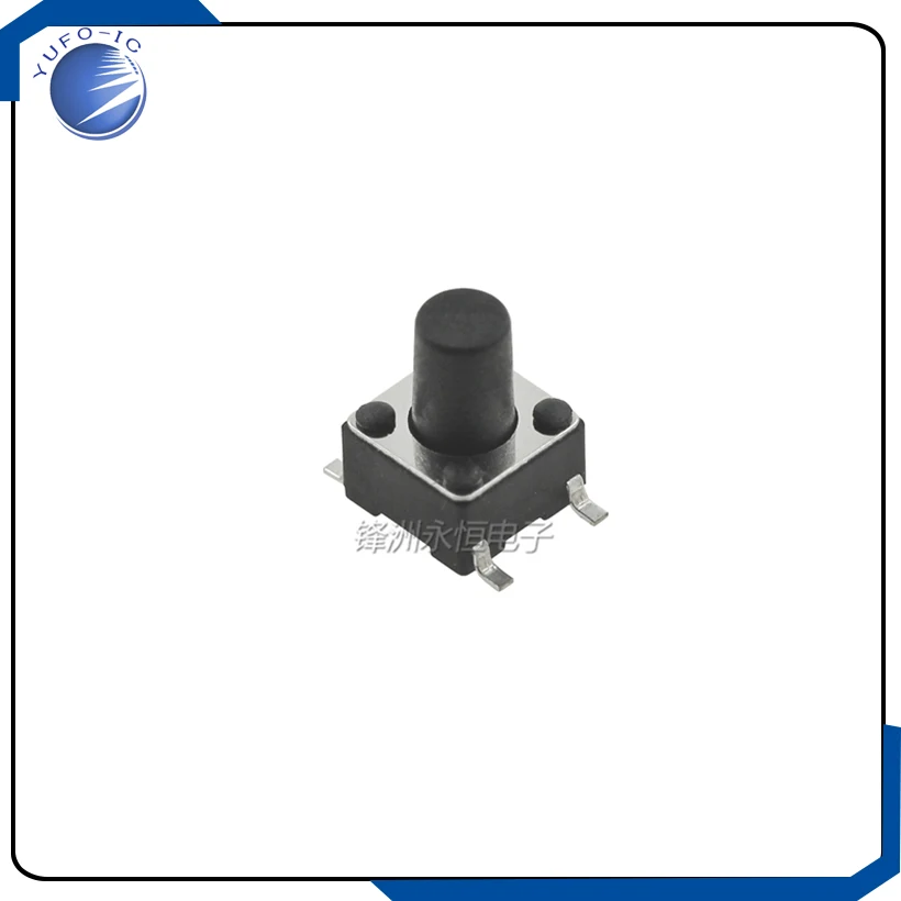 100 STKS/PARTIJ 6*6*8 MM toetsschakelaar micro SMD schakelaar 6*6*8 Tactile drukknop 6X6X8 MM