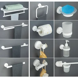 Matte Branco Acessórios Do Banheiro Hardware Set, Suporte De Toalha De Banho, Suporte De Papel, Robe Hook, Escova De Vaso Sanitário, Saboneteira, Prateleira De Toalheiros