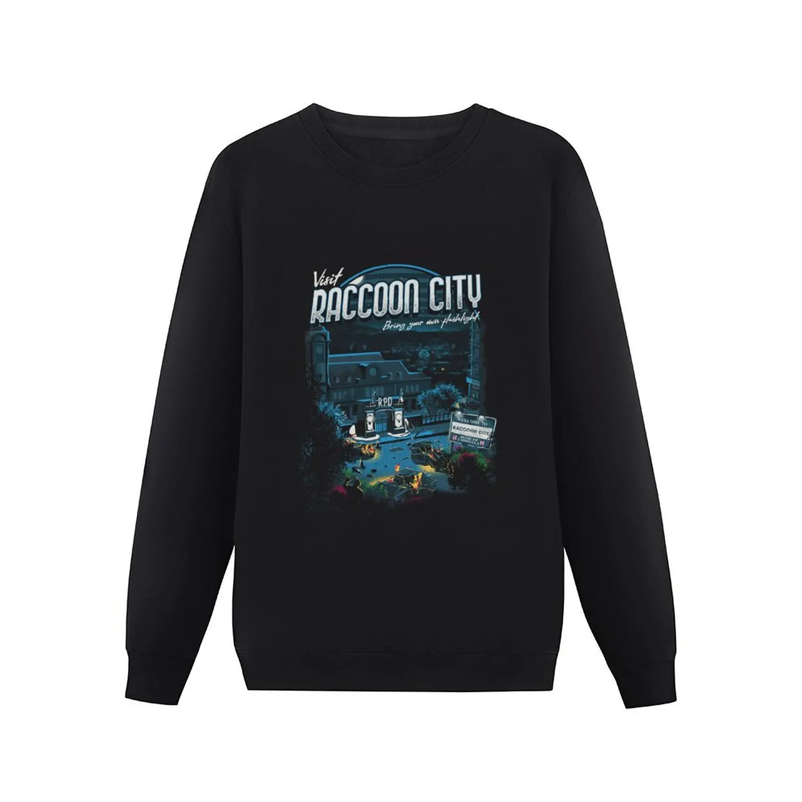 Visit Raccoon City Pullover Hoodie men's clothes men's winter sweater winter man sweatshirt