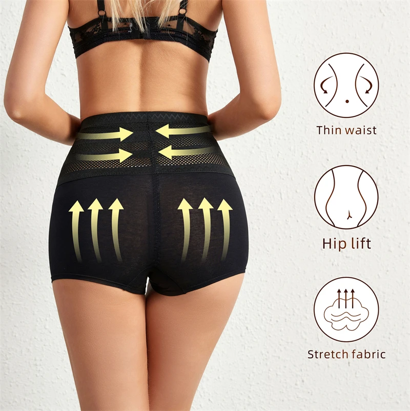 Postpartum Belly Wrap High-waisted Boxer Panty Belly Band Abdominal Compression Girdle Shorts with Hip Maternity Underwear