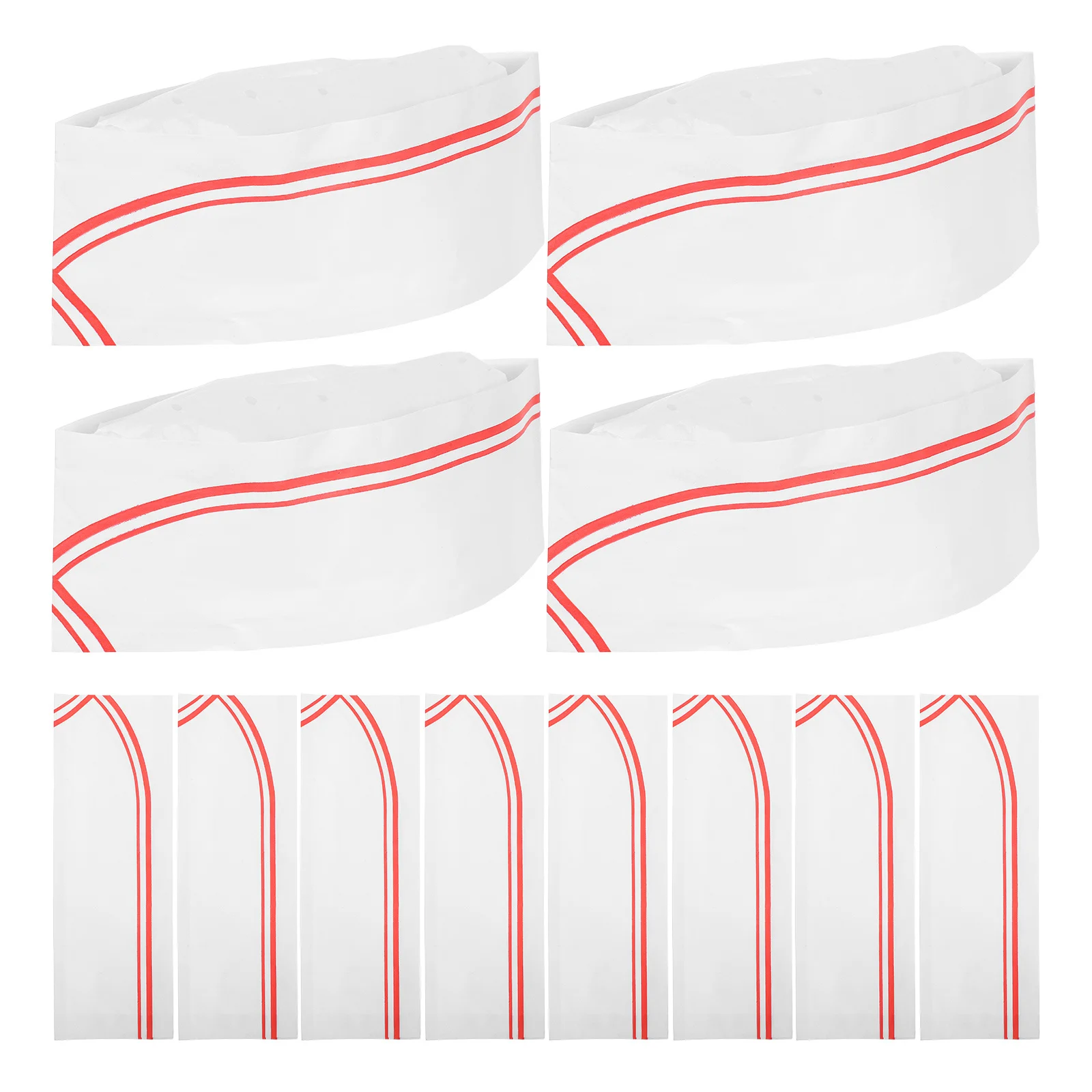 

40 шт., бумажная шляпа шеф-повара, одноразовые легкие головные уборы для приготовления пищи, выпечки, общественного питания, школы, один размер, подходит для большинства мягких и удобных
