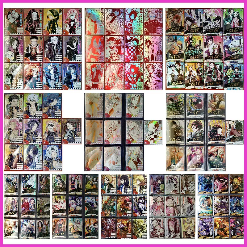 Anime Demon Slayer Rare UR GP CP PR SSR Refraction Foil Kanroji Mitsuri Nezuko Toys for boys Collectible Cards Birthday Present