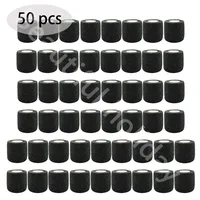 Vendaje de tatuaje negro antideslizante, atlético, no tejido, desechable, impermeable, vendaje elástico autoadhesivo, 10/20/30/50 Uds.