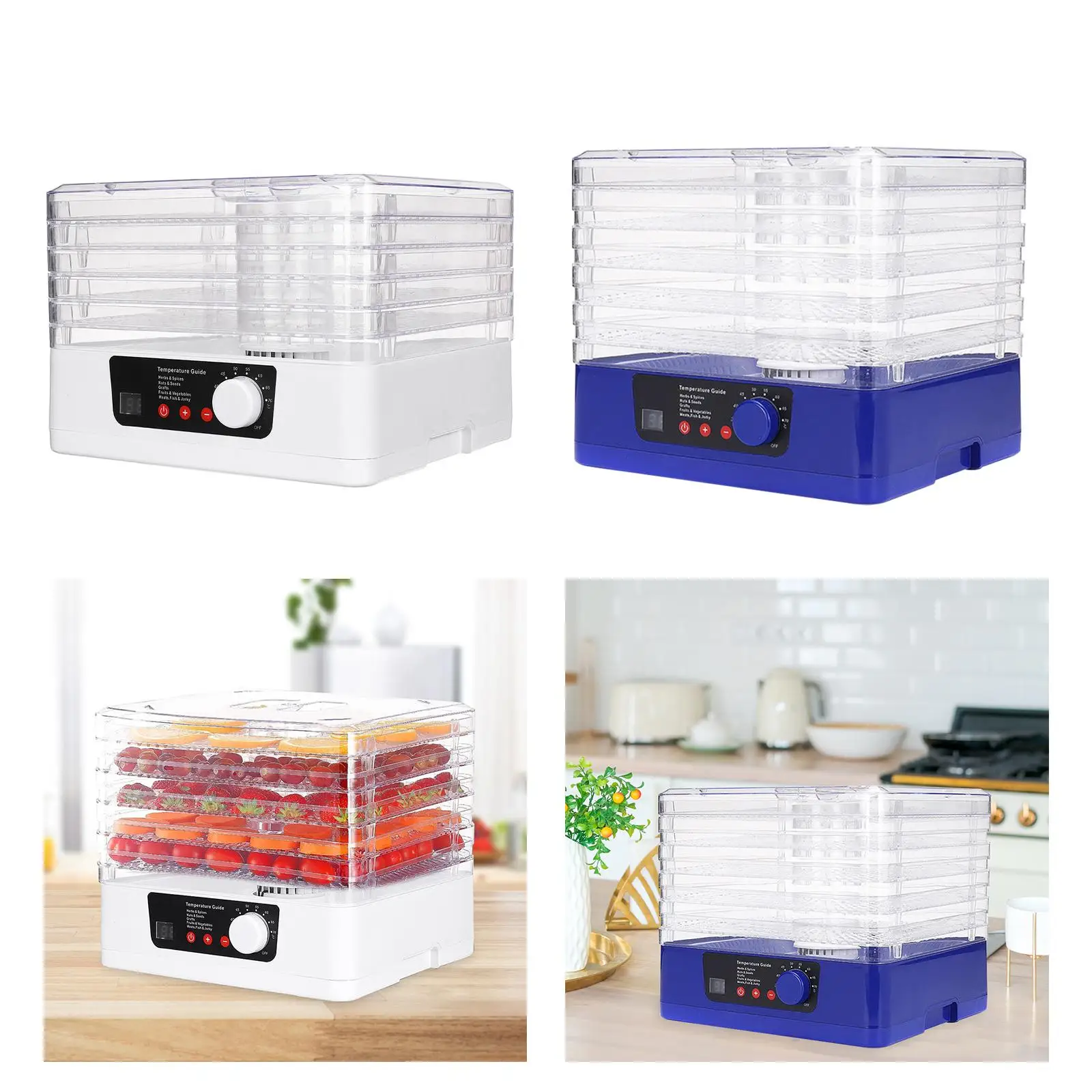 Electric Food Fruit Large 5 Layers 110V High Capacity Dryer for Food and Jerky Fruit Dryer for Herbs Vegetable Food Kitchen