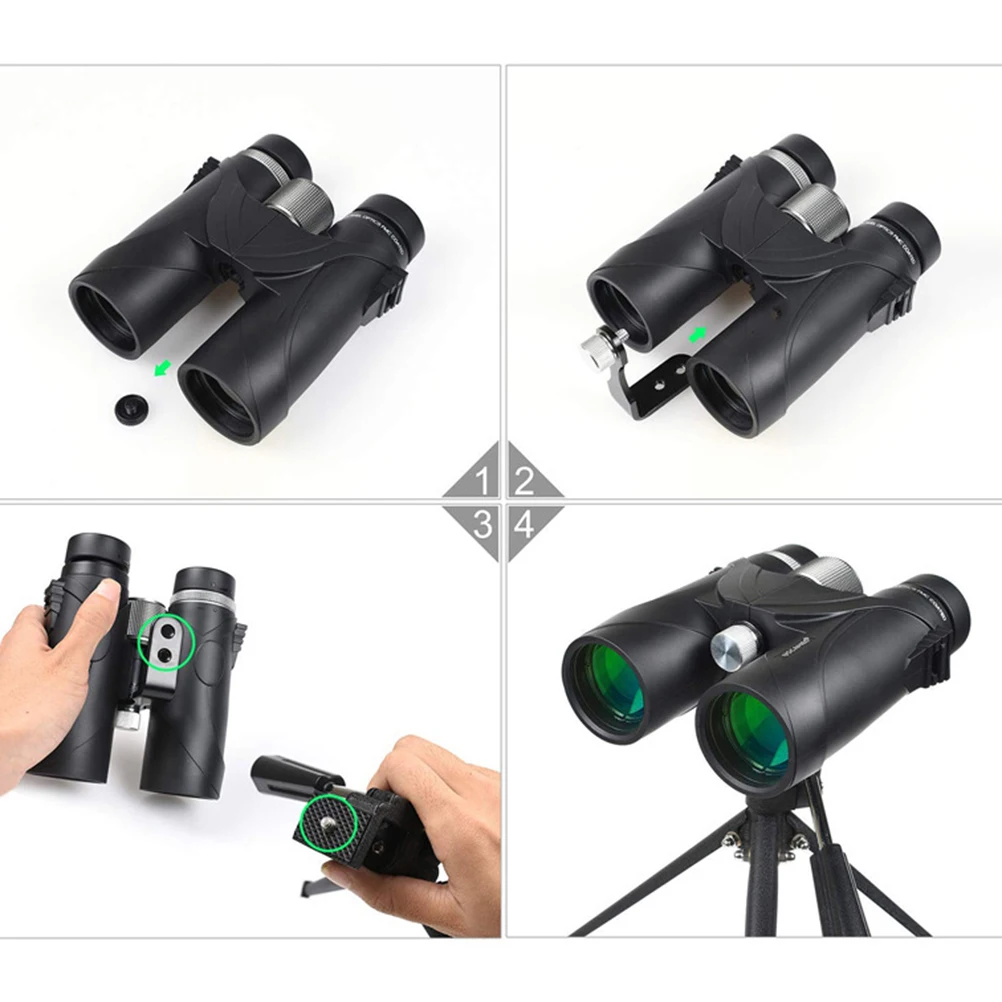 

Full Metal Binocular Tripod L-Shaped Mount Bracket 1/4 Inch Thread Anti-Shake Design For Telescope Instrument Tripod L Adapter