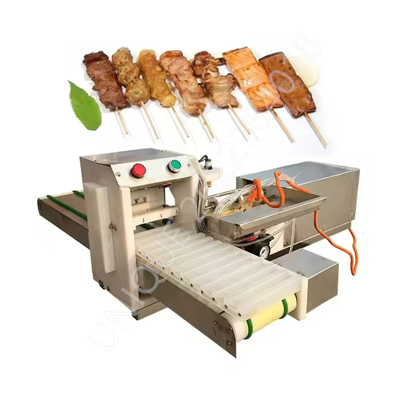 

Commercial Stainless Steel Meat Lamb Skewers Kebab Maker Automatic Multi-Functional BBQ Meat Skewer Maker String Machine