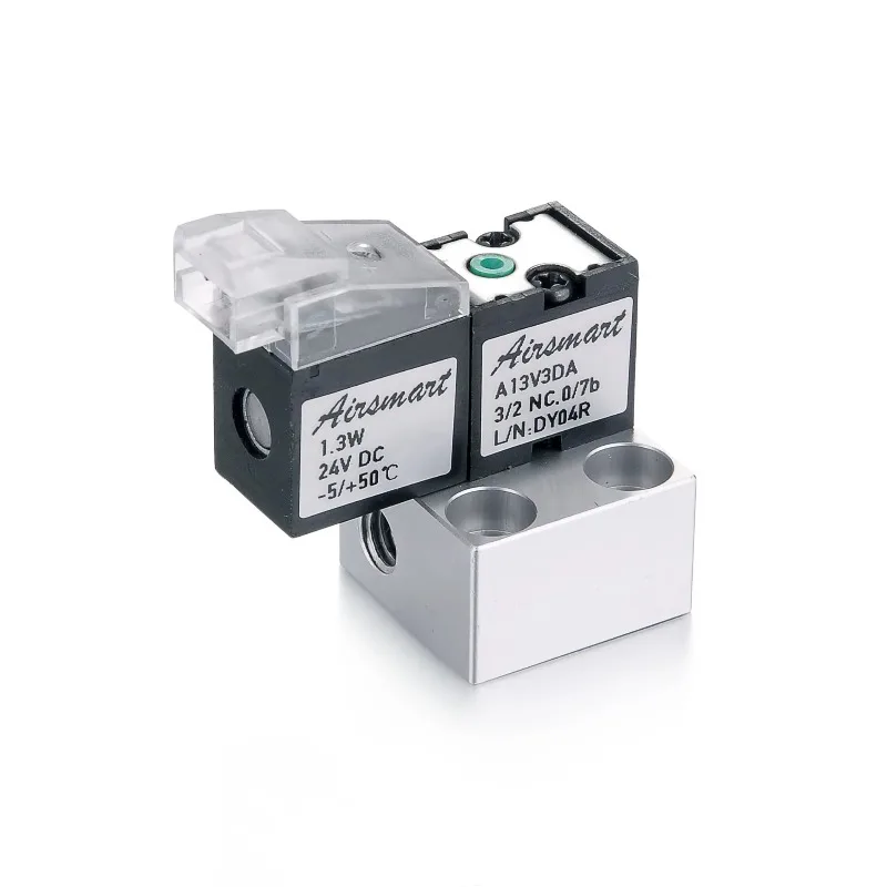 High Quality Long Life FPM12v/24v Normally Closed Electric 2/3 Way Solenoid Valve for air