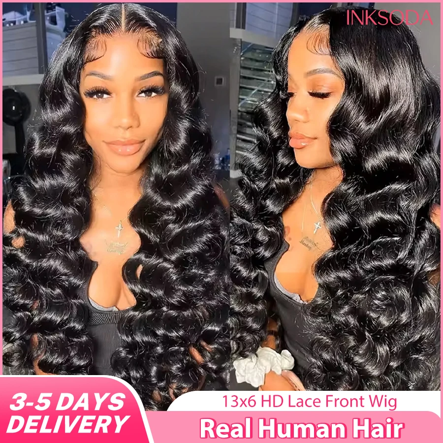 

Парик из бразильских натуральных волос с глубокой волной, 220% плотности, 40 дюймов, 13x6 HD, прозрачный, с кружевной передней частью, для женщин