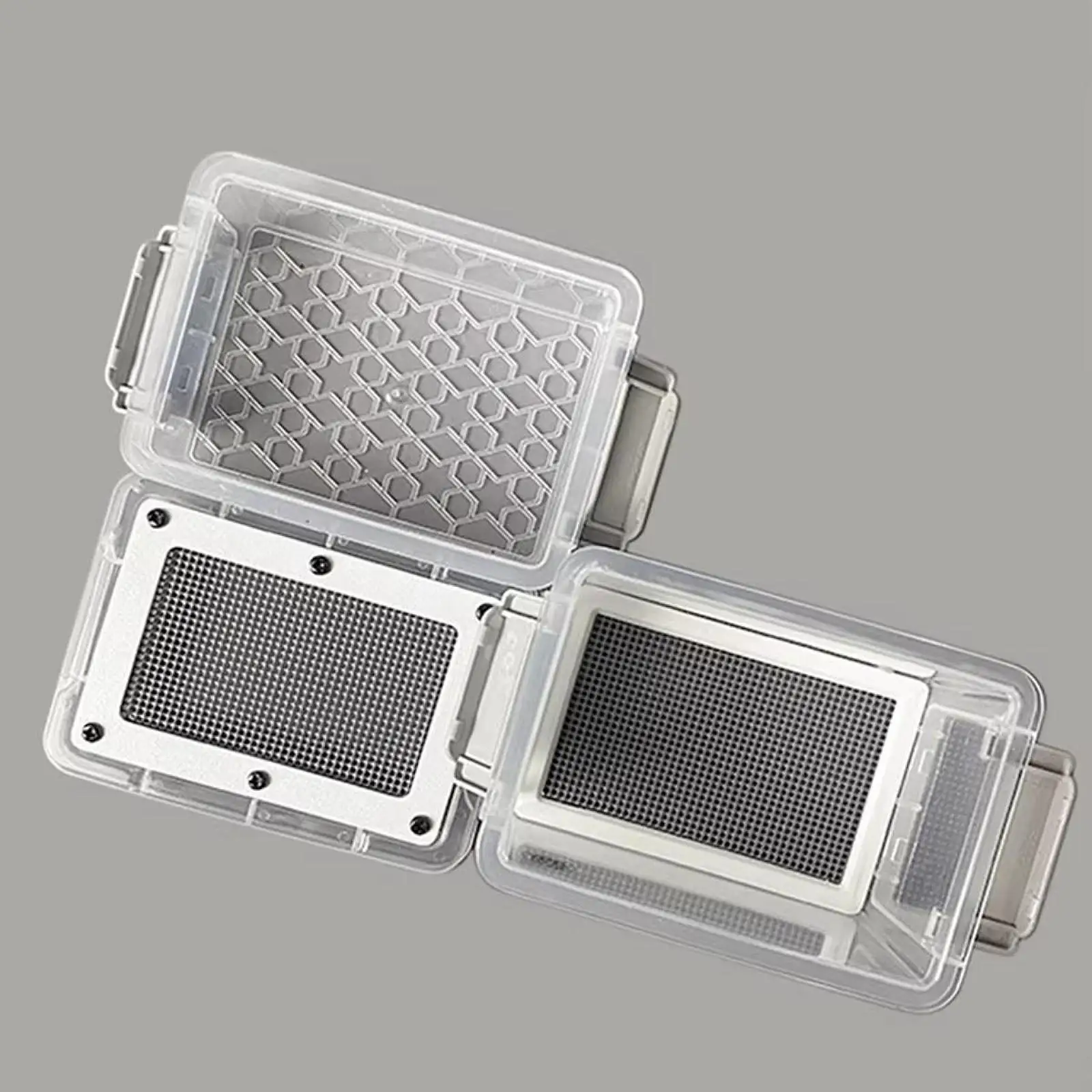 Crickets Breeding Case Stackable Mini Habitat Box Animal Ventilation Cage for Mealworm Roach Pet Farming
