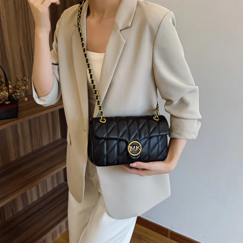 الشتاء شعبية حقيبة أنيقة المرأة 2026 الفاخرة الاتجاه الجديد حقيبة مربعة صغيرة الماس سلسلة Crossbody الكتف حقيبة نسائية #6