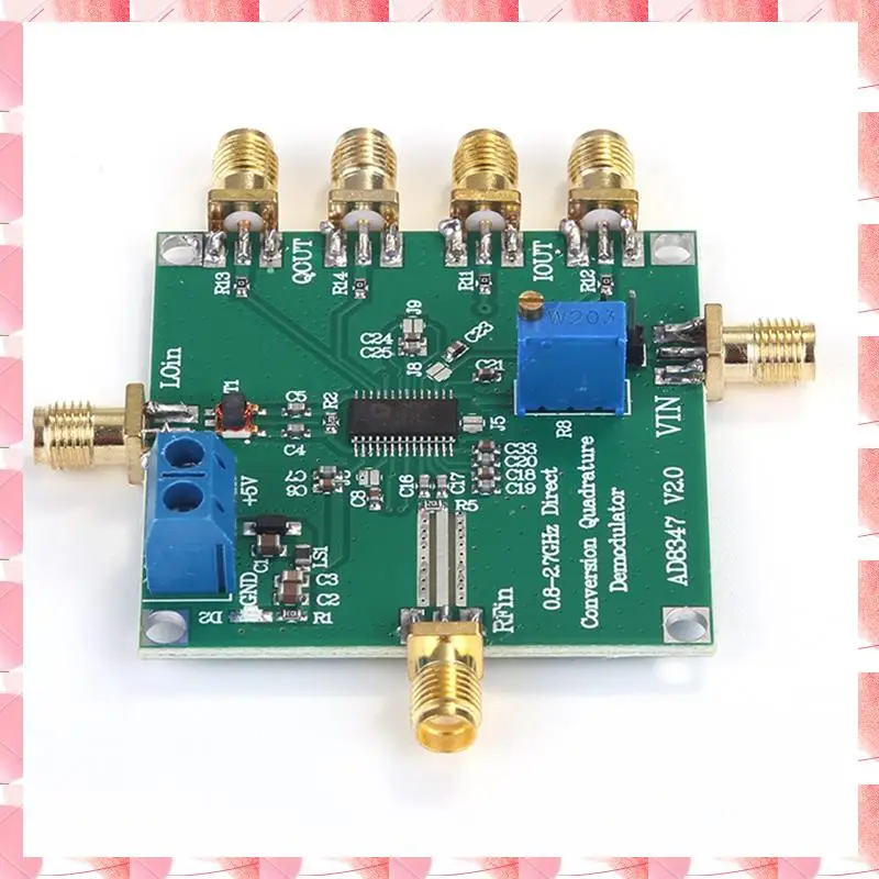 JAJA AD8347 RF التحويل السفلي المزيل رباعي النطاق العريض 800 ميجا هرتز - 2.7 جيجا هرتز وحدة فك ترميز إشارة الذكاء