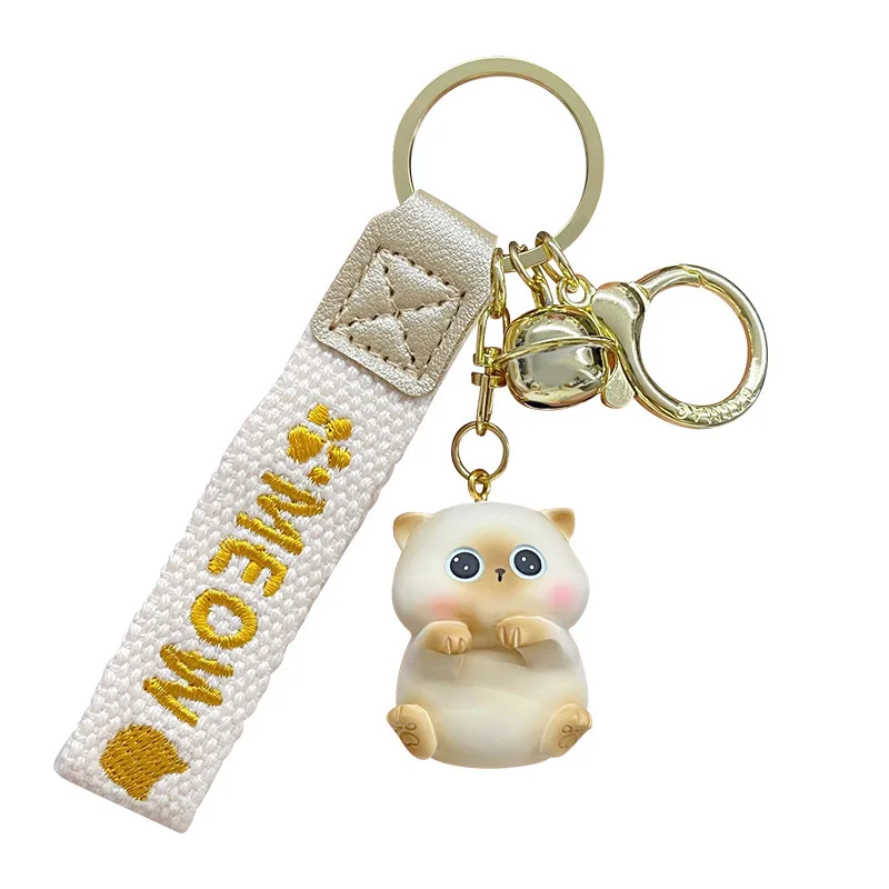 

Cat Doll Key Chain Cute Animal Keychain Carton Car Key Holder Adorable Pendent for Your Bag Lovely Gift for Friends