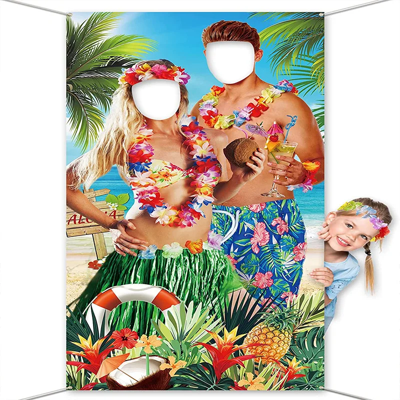 

Hole in Face Photo Background Decoration Custom Birthday Backdrop Mermaid Photography Backdrops Santa Claus Unicorn Theme Party