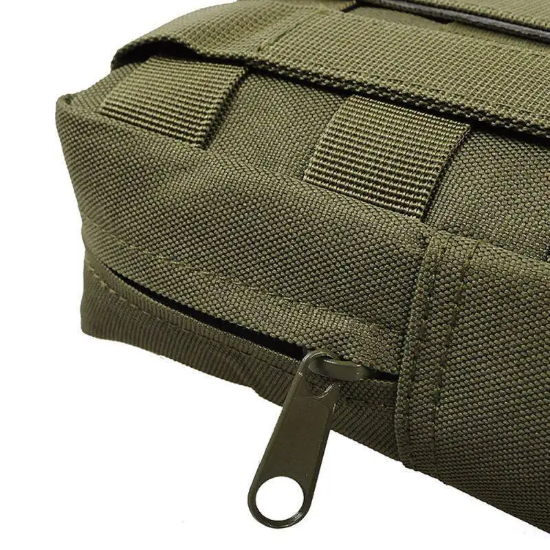 Outdoor Tactical Molle Waist Bag Oxford Green Storage Fanny Pack for Hunting Backpack Tactical Vest Attachment