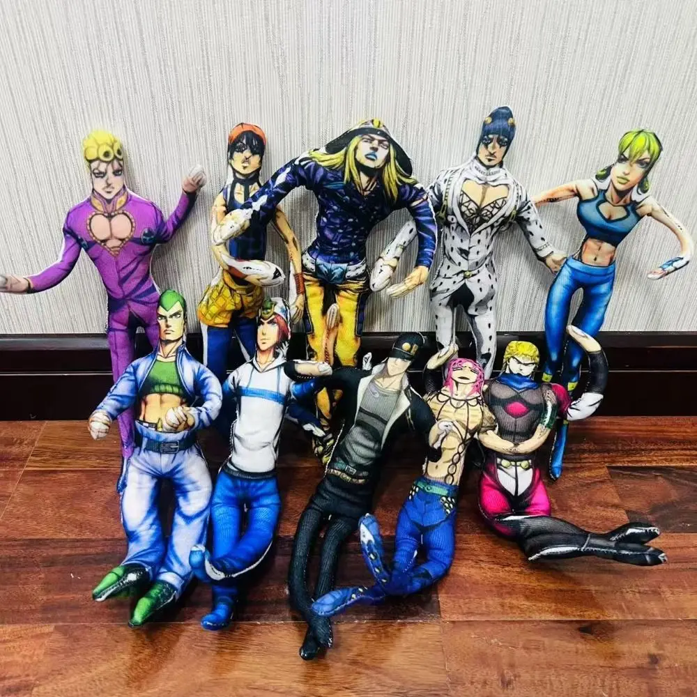 

Twistable Shape Jojos Adventure Cotton Dolls Anime Peripheral Narancia Ghirga Stuffed Abstract Model Action Figure Bruno Doll