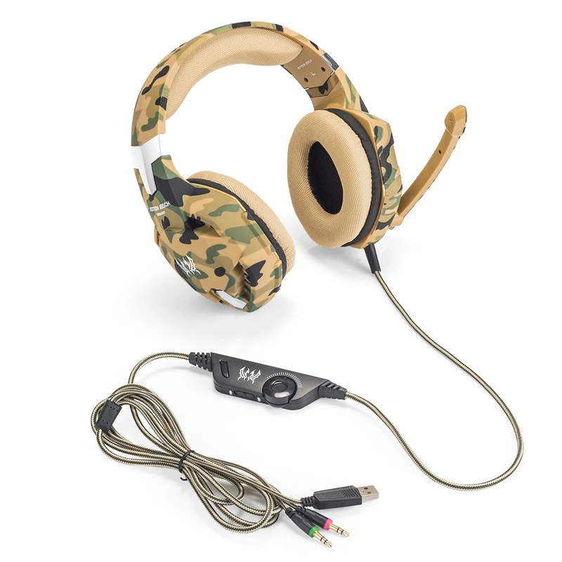 Gaming Headset Gamer Stereo Headphone With Microphone Mic Led Game For PC Computer PS4 KOTION EACH G2000 G1000 G4000 G9000 G2600 image 4