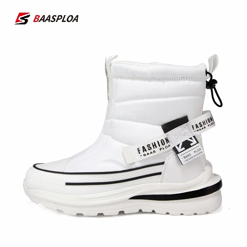 Baasploa 2022 Winter Plush Warm Snow Boots Shoes Wear-resistant Women Boots High gang thick-soled Comfortable Ankle Botas Mujer