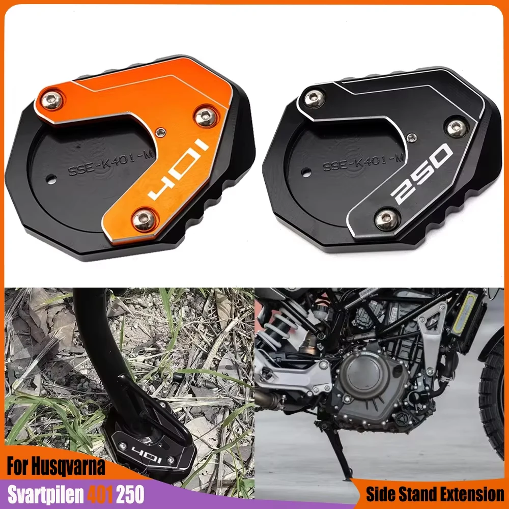 

Для Husqvarna Svartpilen 401 250 VITPILEN 401 2018-2022 мотоциклетная боковая подставка для ног, удлинитель, опорная пластина