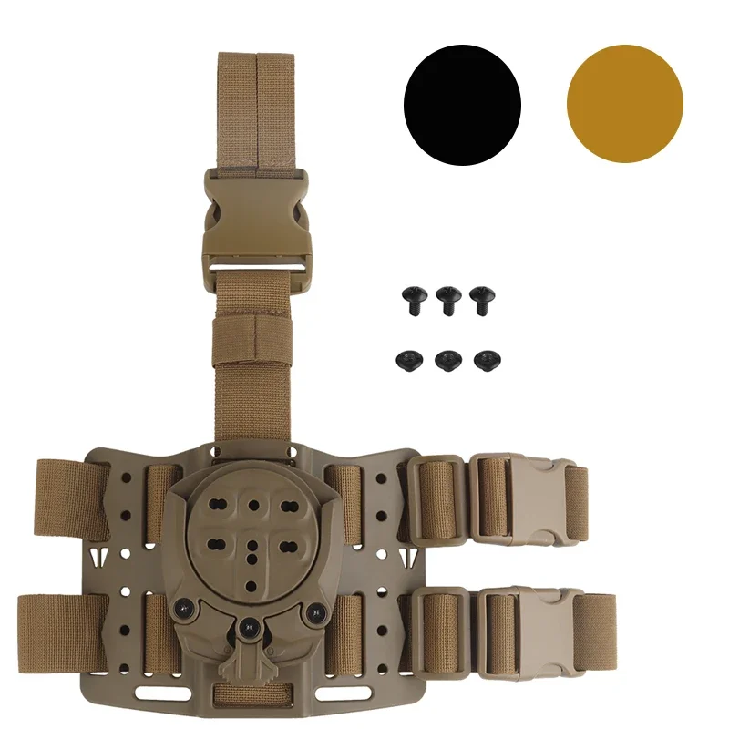 tactical-360-degree-base-adapter-leg-panel-belt-clip-holster-adapter-adjustable-bevel-with-strap-and-plastic-buckle-strap