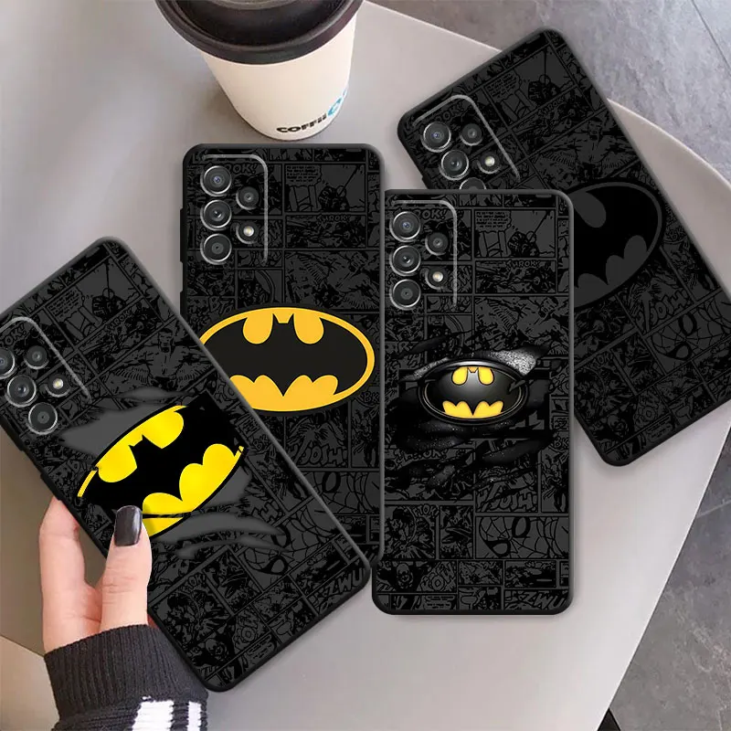 B-Batman Hero Logo Phone Case for Samsung Galaxy A10 A20e A20 A30 A40 A50s A70s A90 A01 A02 A03s A04s A05s A21s A31 A41 TPU